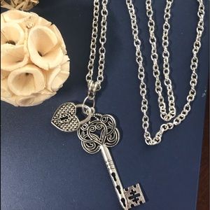 3 FOR $25 Key Heart lock Charm Necklace